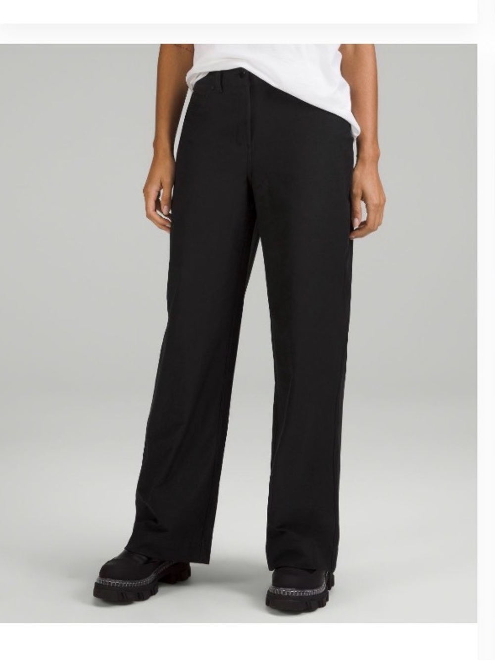 lululemon athletica Wide-Leg Black Trousers